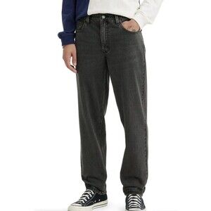 VTG 1995 Levi's 550 Jeans Men's Sz 34 (32x33) Relaxed Black Denim Made USA NWOT